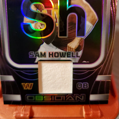 Sam Howell 2023 Panini Obsidian Atomic Materials Card - Limited Edition 52/75