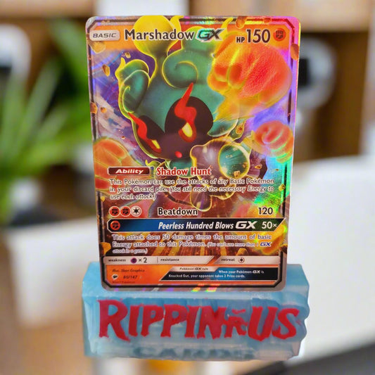 Marshadow GX Pokémon Card - Burning Shadows #80/147 - Ultra Rare Holo - 150 HP